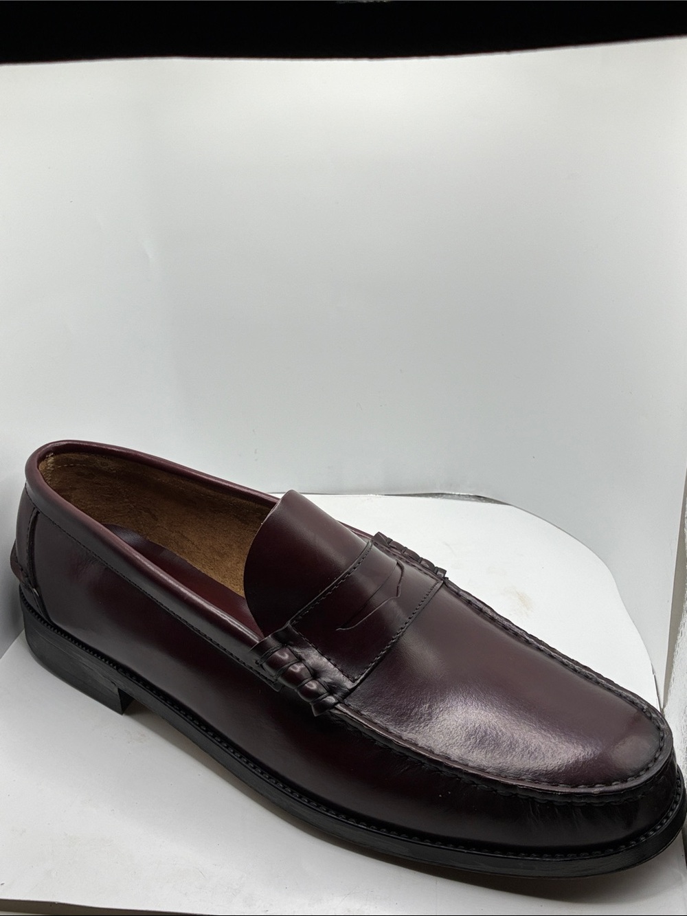 CLASSIC COLLECTION MENS LEATHER OXFORD/ NEW/ CASUAL/ P. LOAFER/ 13D